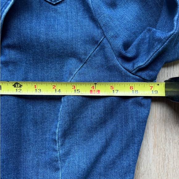 INC International Concepts Women’s Puff Sleeve Denim Blazer - Picture 7 of 9